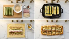 Strudel salato prosciutto e zucchine: sfoglia croccante e ripieno filante in 25 minuti