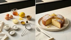 Torta al miele e limone: soffice, profumata e pronta in 30 minuti