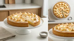 Crostata meringata al limone: frolla friabile, crema setosa e meringa dorata