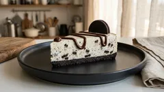 Cheesecake Oreo senza forno: cremosa e compatta, si prepara in anticipo e fa scena