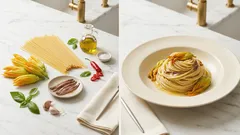 Spaghetti con fiori di zucca e acciughe: pronti in 15 minuti, profumati e leggeri