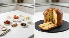 Brioche tipo panettone salato: soffice, filante e perfetta per l’aperitivo
