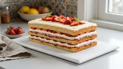 Torta naked all’italiana con fragole: scenografica, ma facile da assemblare