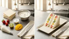 Fruit sando giapponese con panna e frutta: il trucco per un taglio perfetto