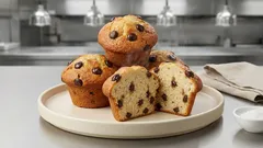 Muffin con gocce di cioccolato in friggitrice ad aria: soffici e pronti in 12 minuti
