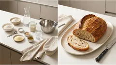 Pane con lievito madre fatto in casa: crosta croccante e mollica profumata