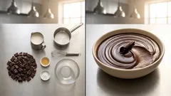 Ganache al cioccolato fondente: ricetta facile per farcire e glassare torte