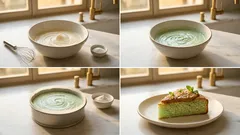 Torta cocco e menta allo yogurt: soffice e profumata, con finitura alla crema di nocciole